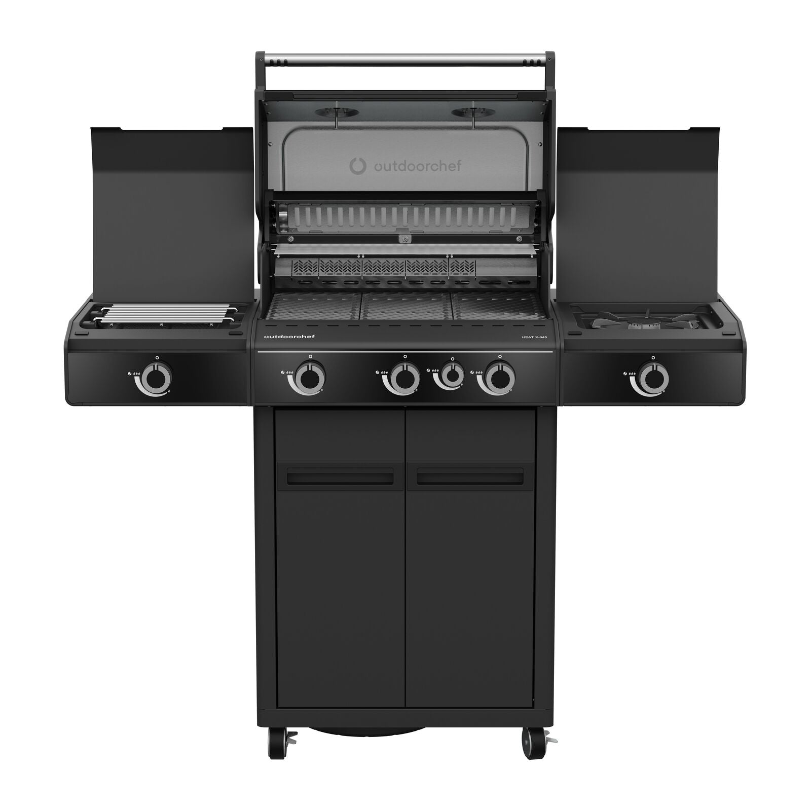 Outdoorchef BBQ STATION HEAT X-345 30MBAR Gasgrill Sort