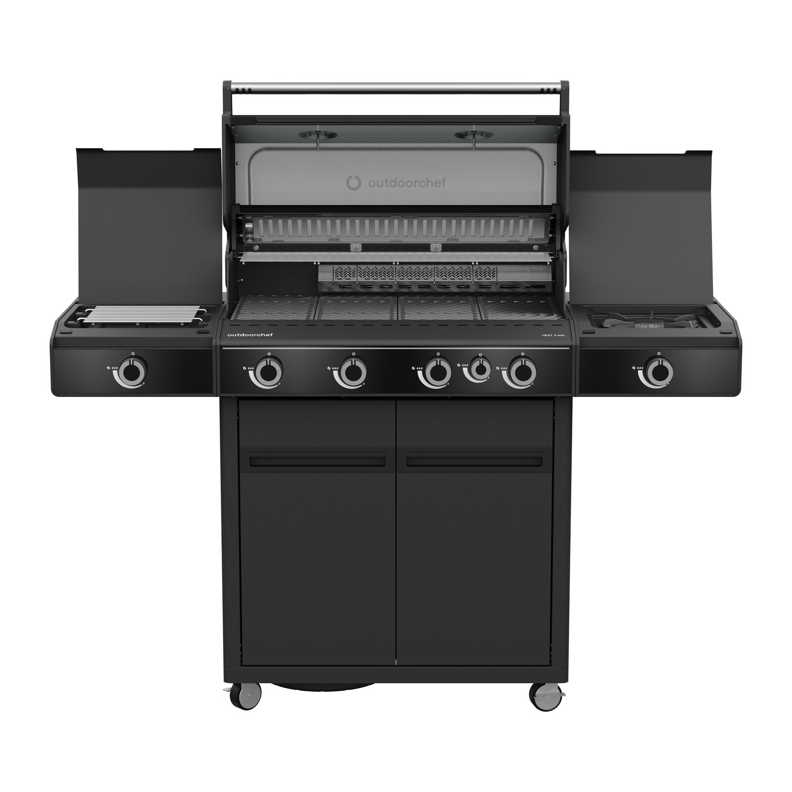 Outdoorchef BBQ STATION HEAT X-445 30MBAR Gasgrill Sort