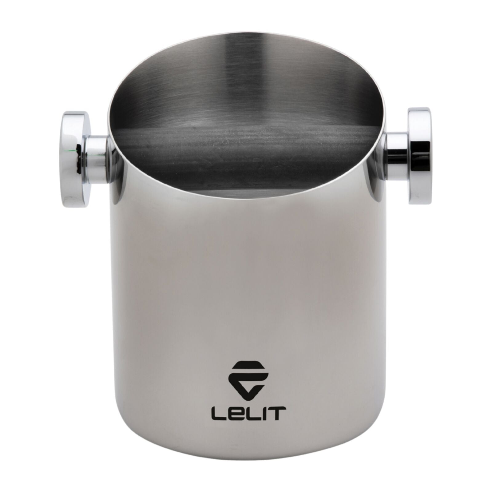 Lelit Knock Box for 10 Grounds - PLA360S Brushed Stainless Steel