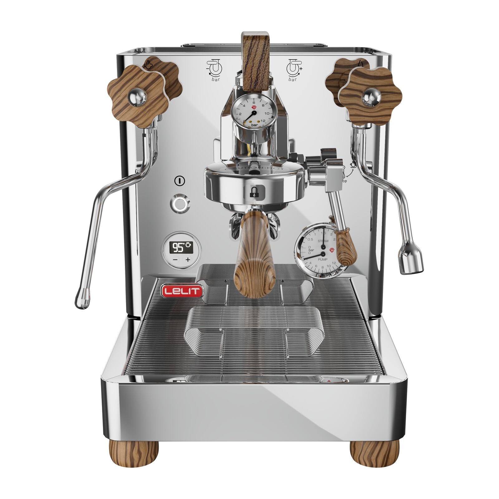 Lelit Bianca 40Years TYPE Q Espressomaskin Polerat Stål