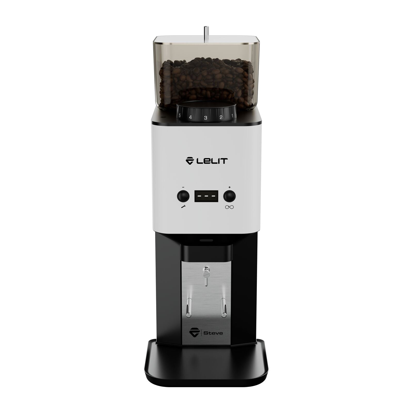 Lelit Steve Flat BURR WHT Type Q kaffekvern hvit