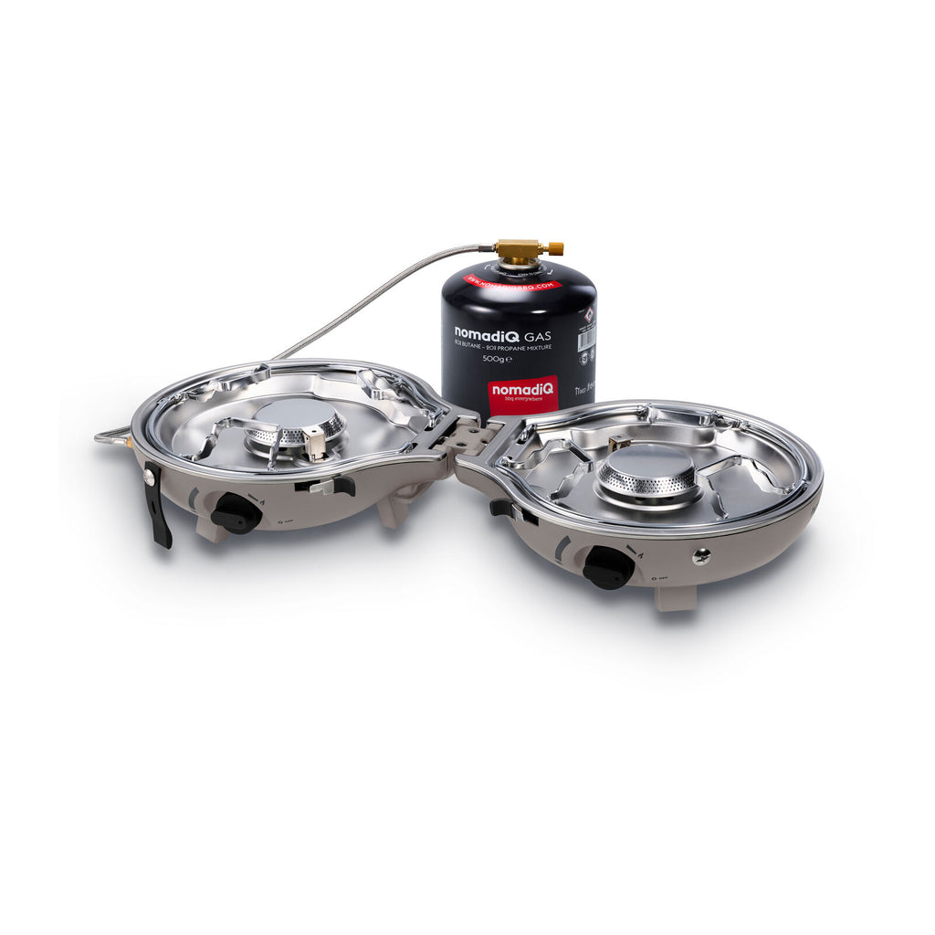 NomadiQ Kompakt Bærbar Udendørs Gasgrill Urban Grey