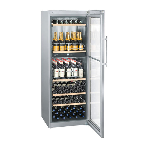 Liebherr Vinidor WTpes 5972-22 001 Vapaasti sijoitettava viinikaappi ruostumaton teräs