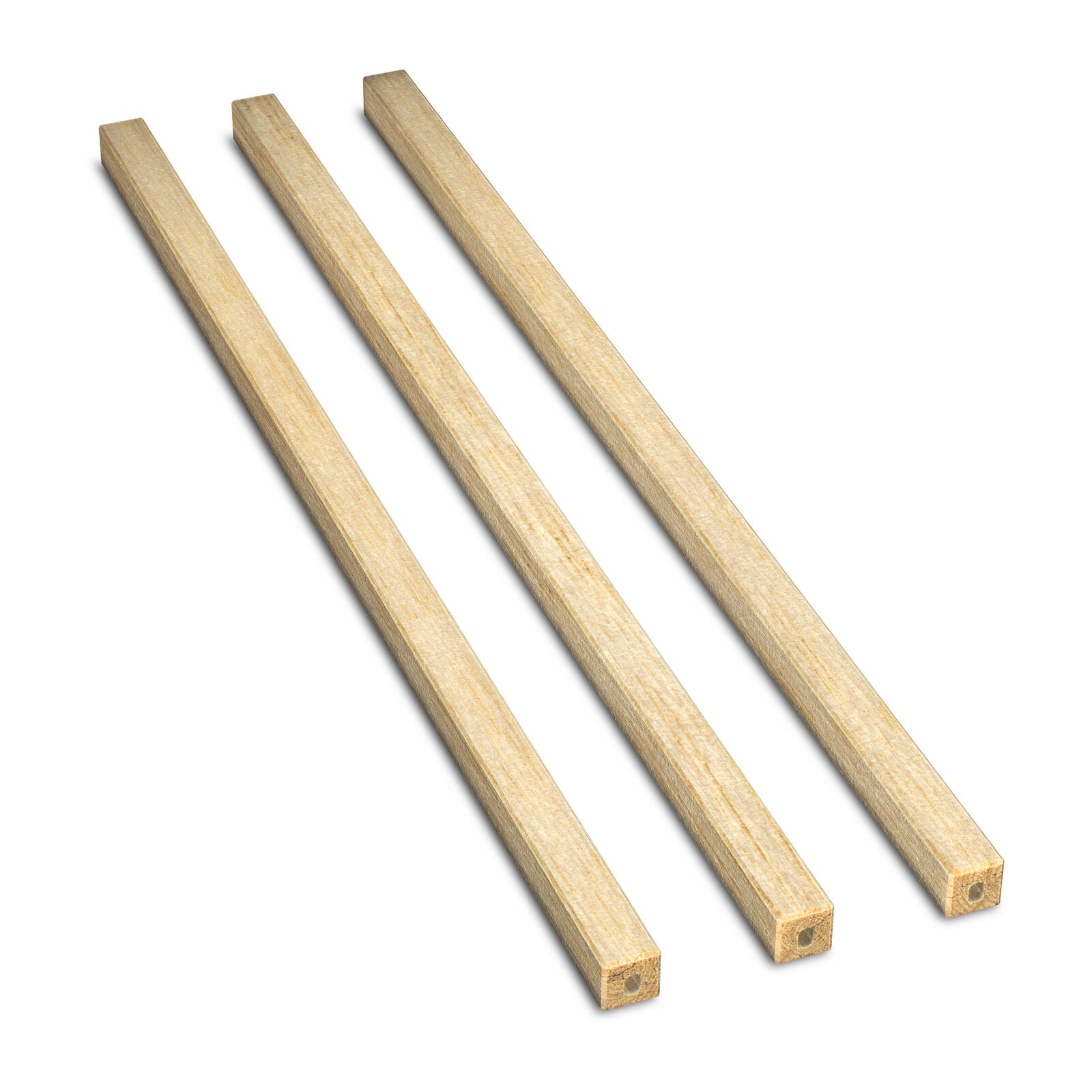 Liebherr Set of 3 bars for wooden shelf Oak