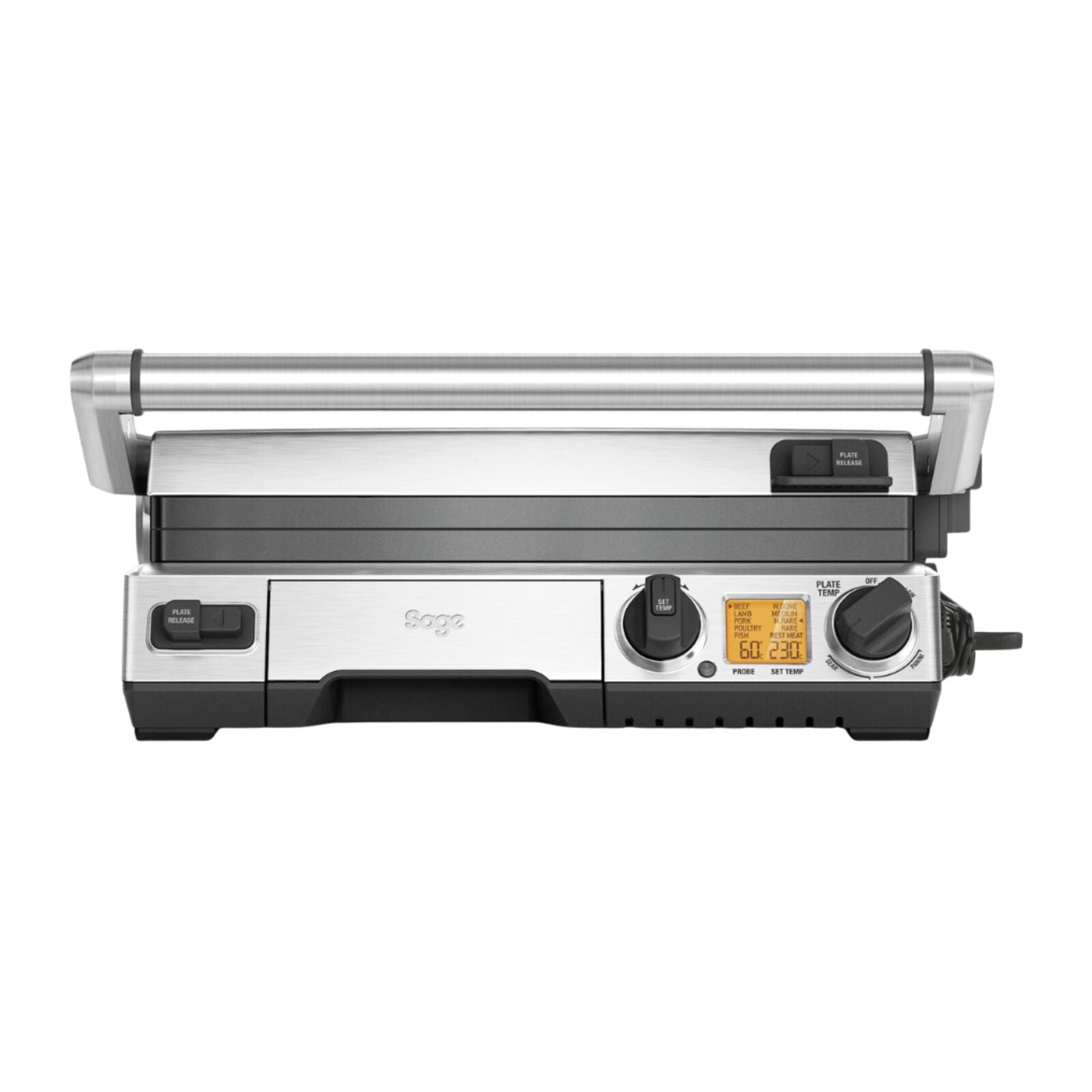 Sage SGR840BSS Grill og smørbrødgrill Børstet stål