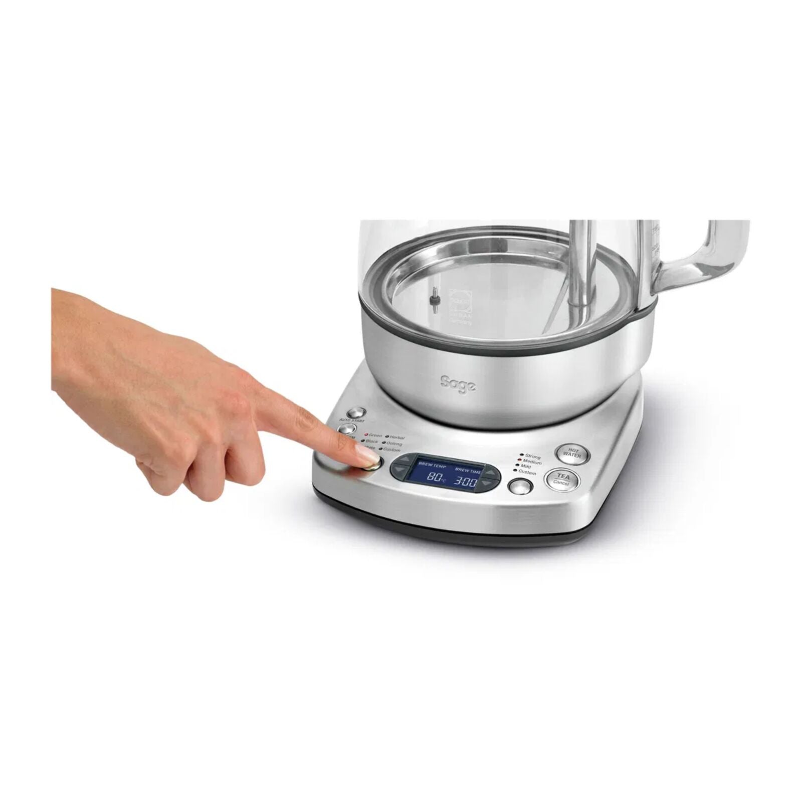 Sage STM800 Tekokare Vattenkokare Borstat stål