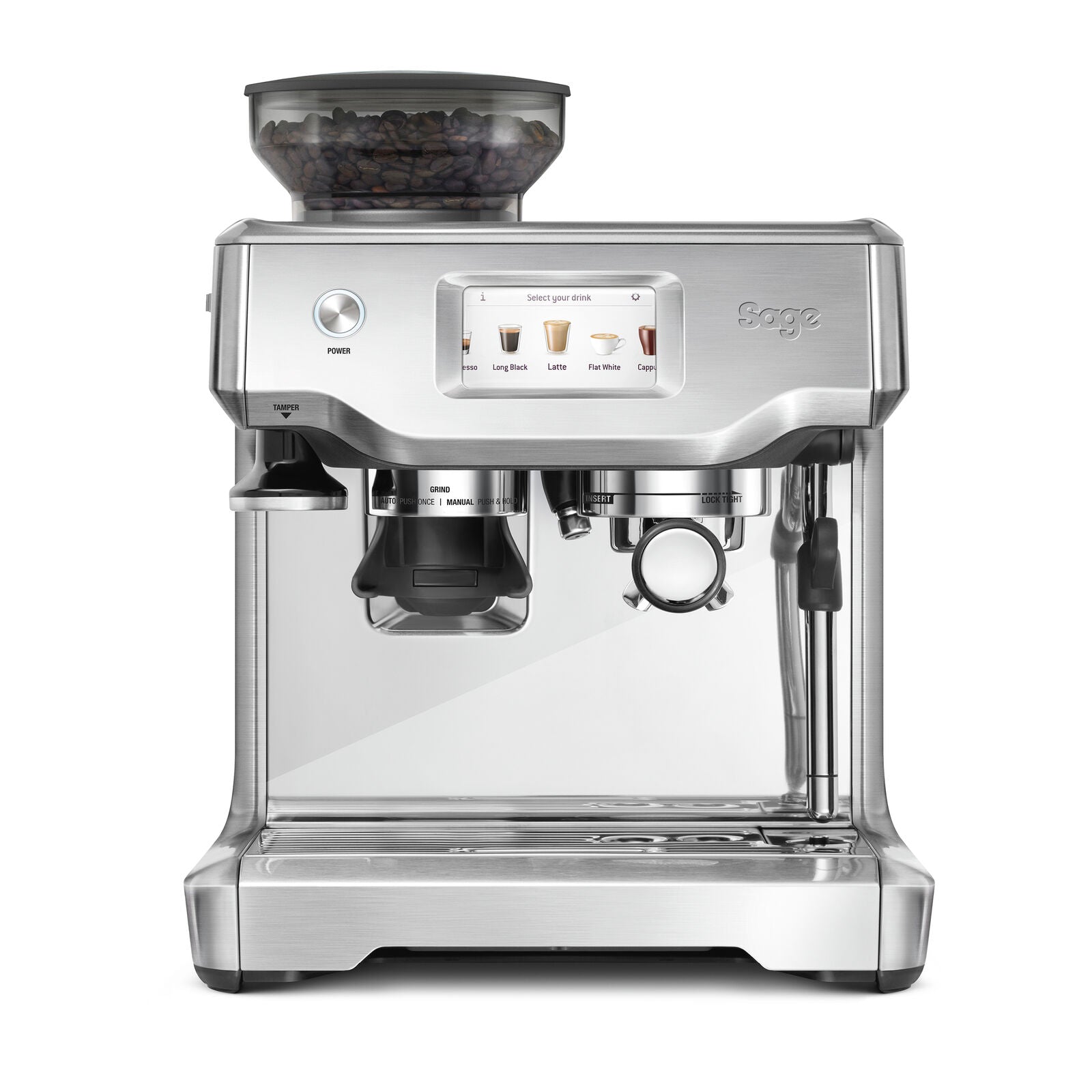 Sage SES880BSS Espresso machine Brushed steel