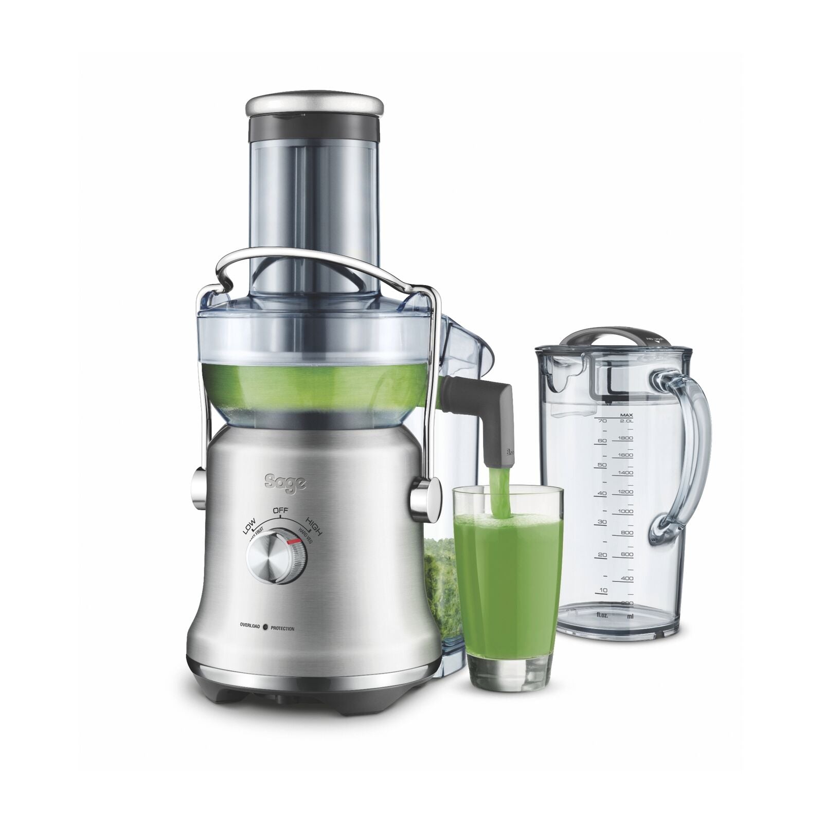 Sage SJE530BSS Nutri Plus Juicemaskin Børstet stål