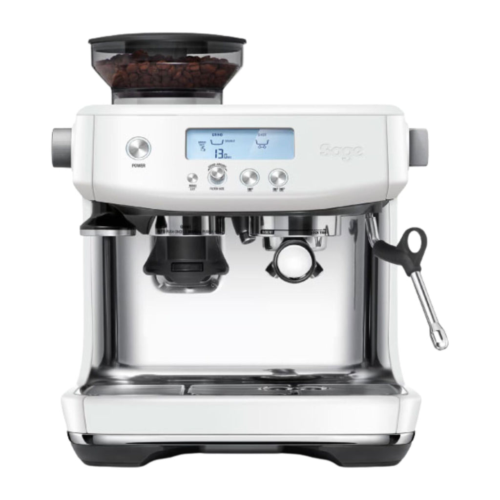 Sage SES878SST Espressomaskin Sea Salt White
