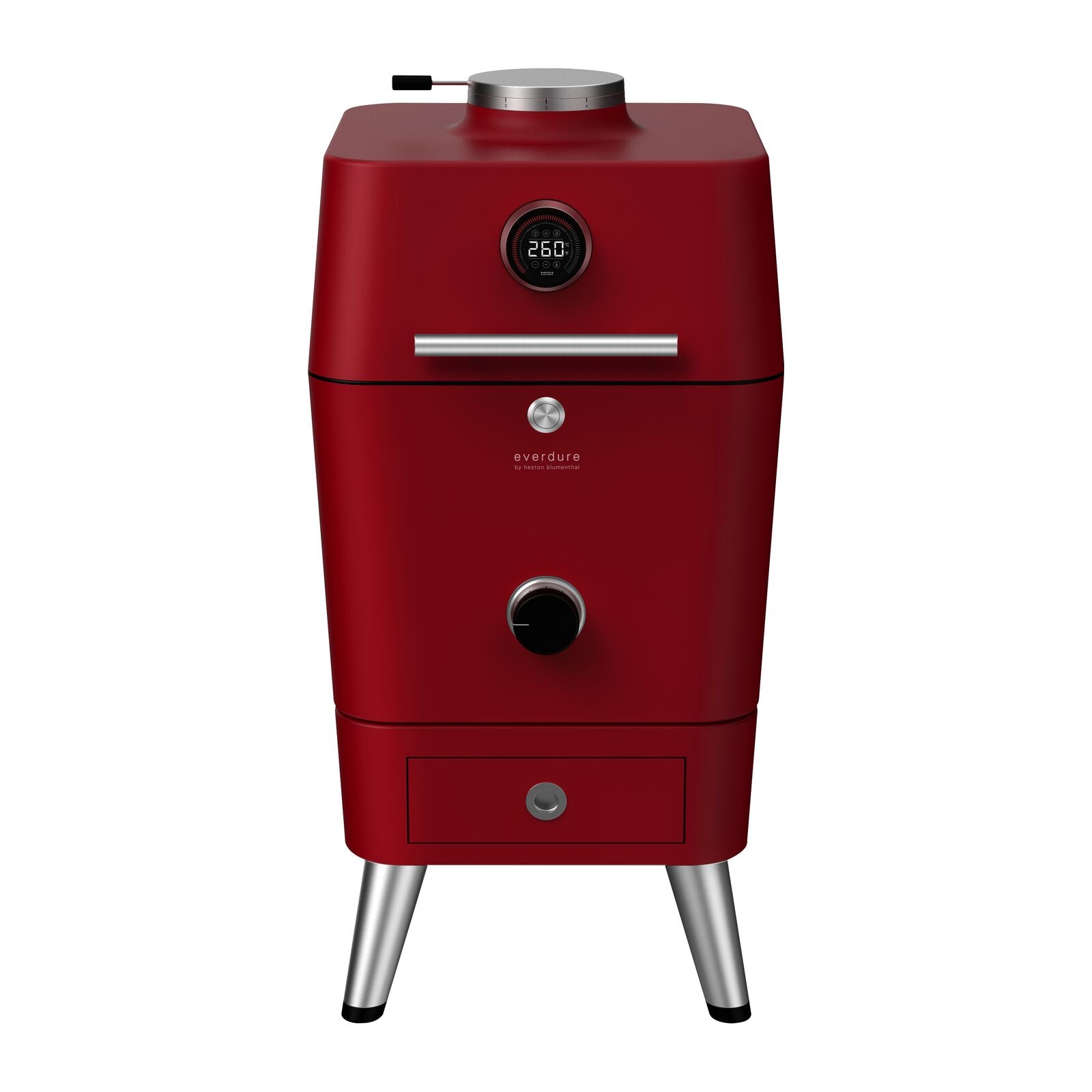 Everdure 4K Charcoal Barbecue Charcoal BBQ Red