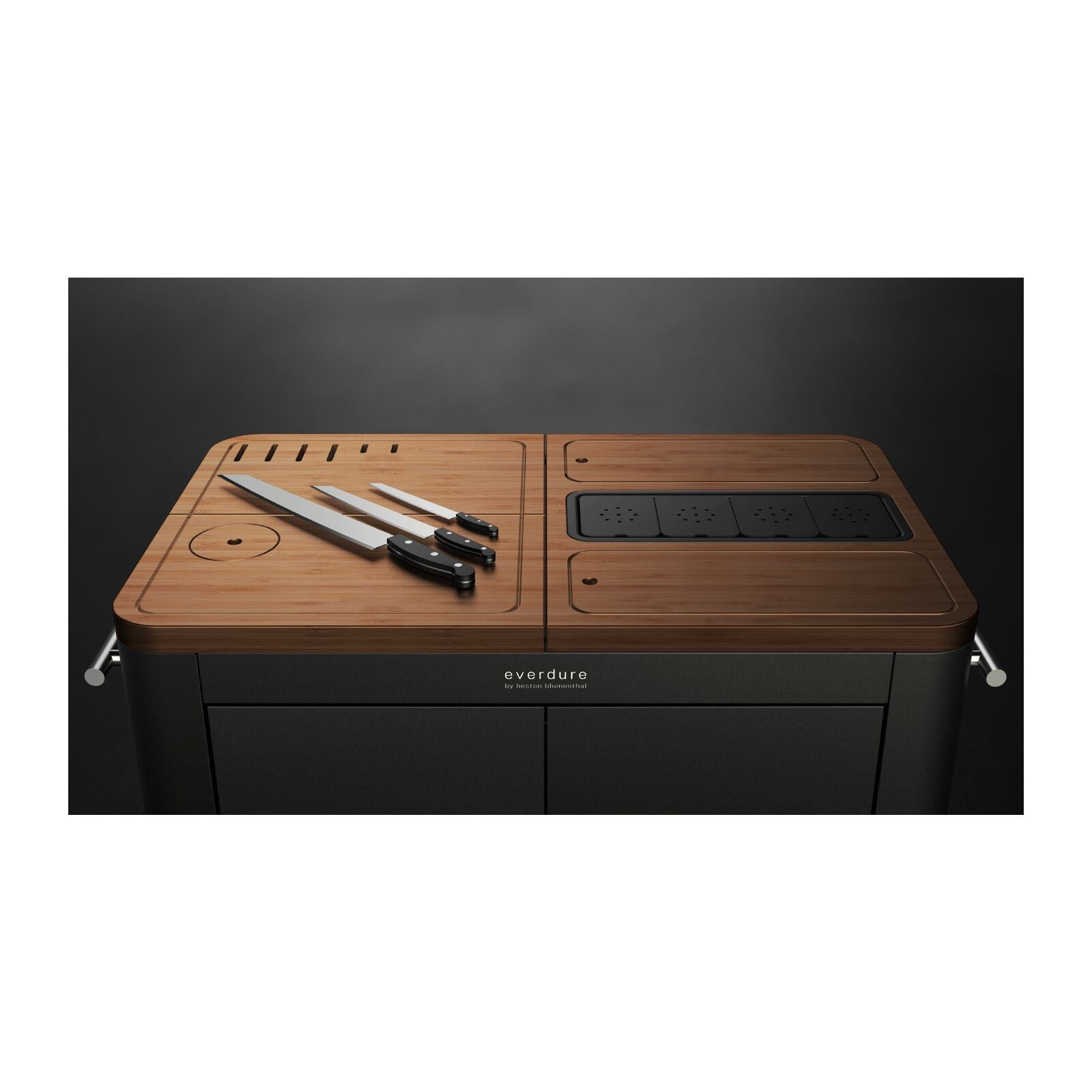 Everdure Prep Kitchen Charcoal BBQ Black