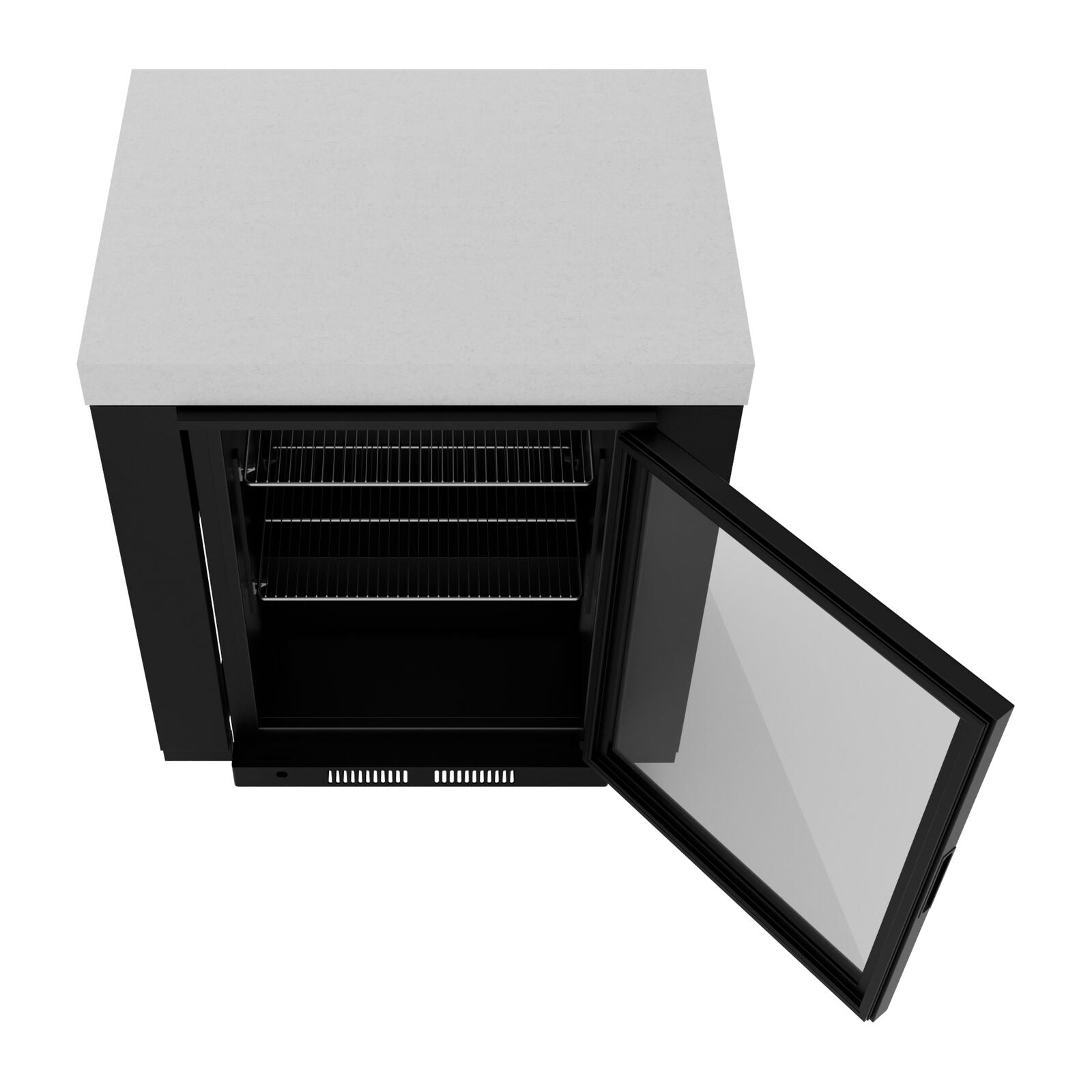 Everdure Single Door Beverage Cooler Module Black Finish Refrigerator Black