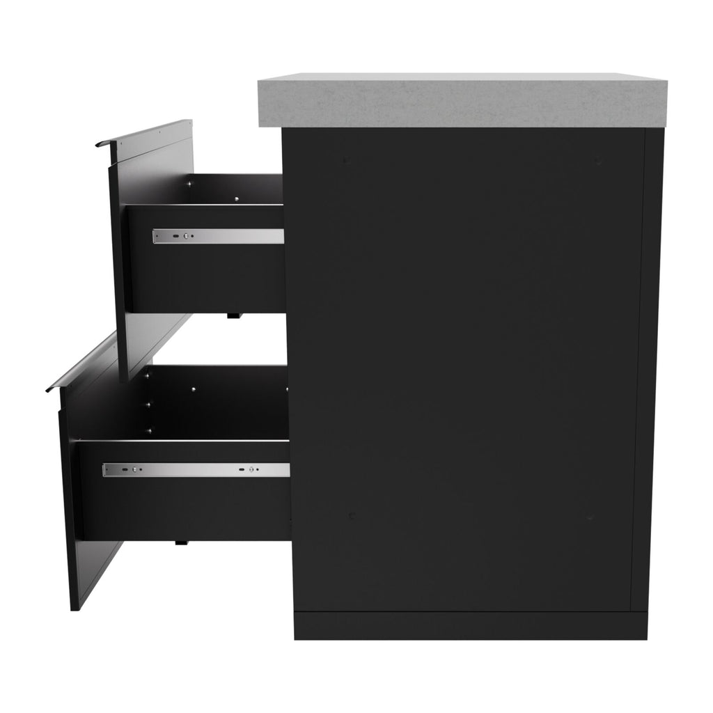Everdure Double Drawer Module Black Finish Cabinet Black