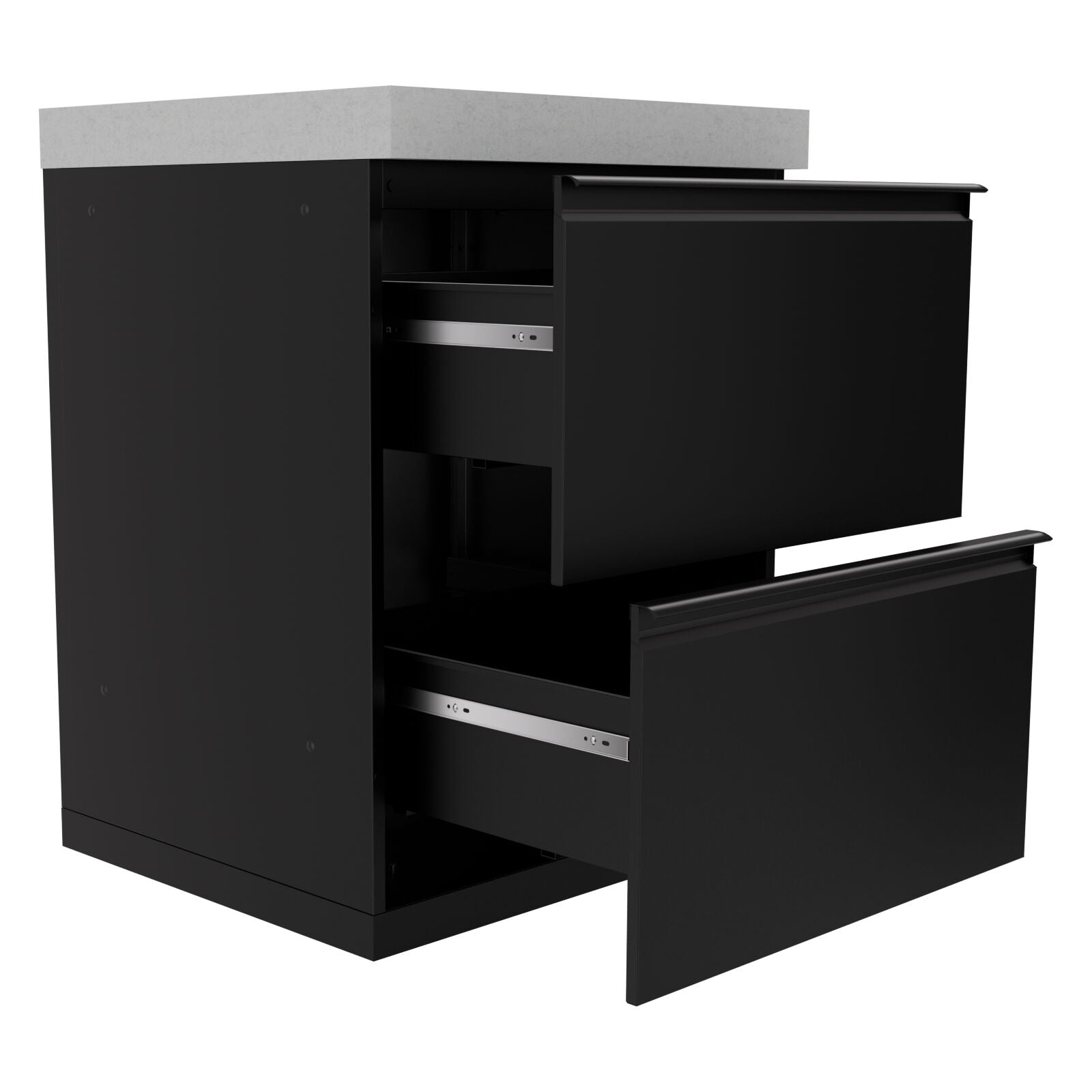 Everdure Double Drawer Module Black Finish Cabinet Black