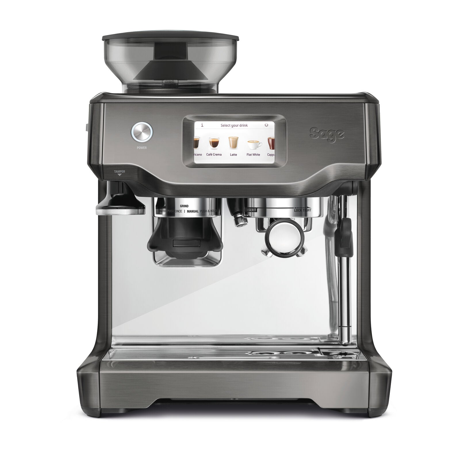 Sage SES880BST Espressomaskin Svart stål