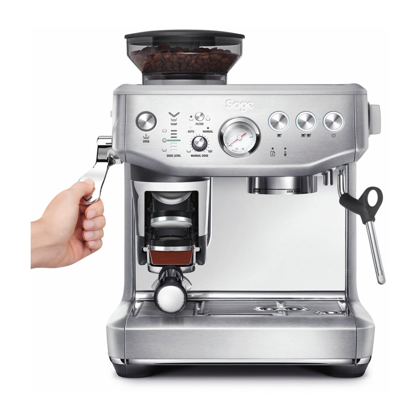 Sage SES 876 BSS Espressomaskine Børstet Rustfrit Stål