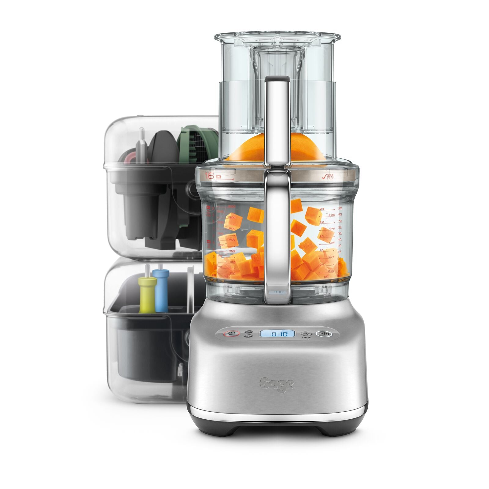 Sage SFP838BSS Monitoimikone Harjattu ruostumaton teräs