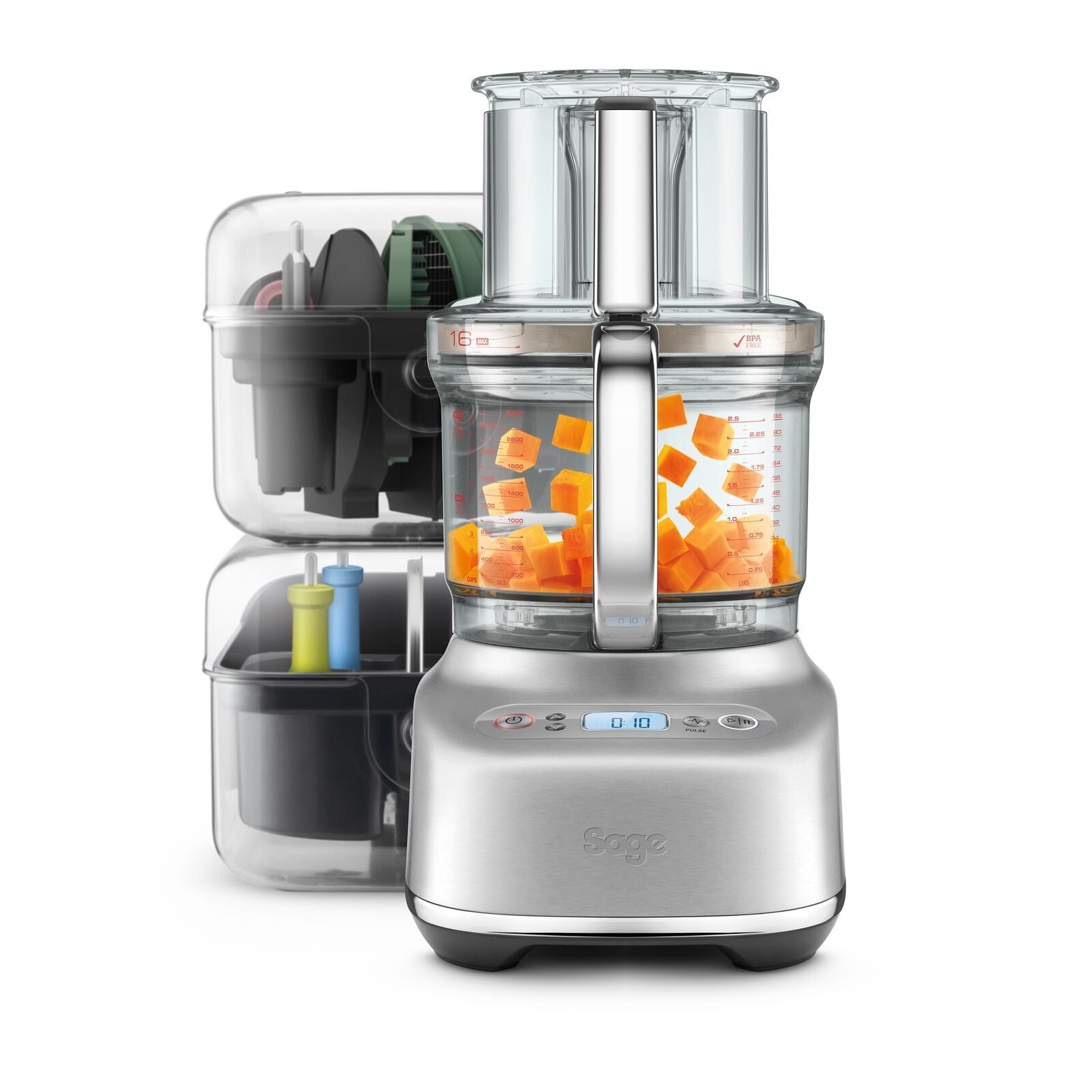 Sage SFP838BSS Monitoimikone Harjattu ruostumaton teräs