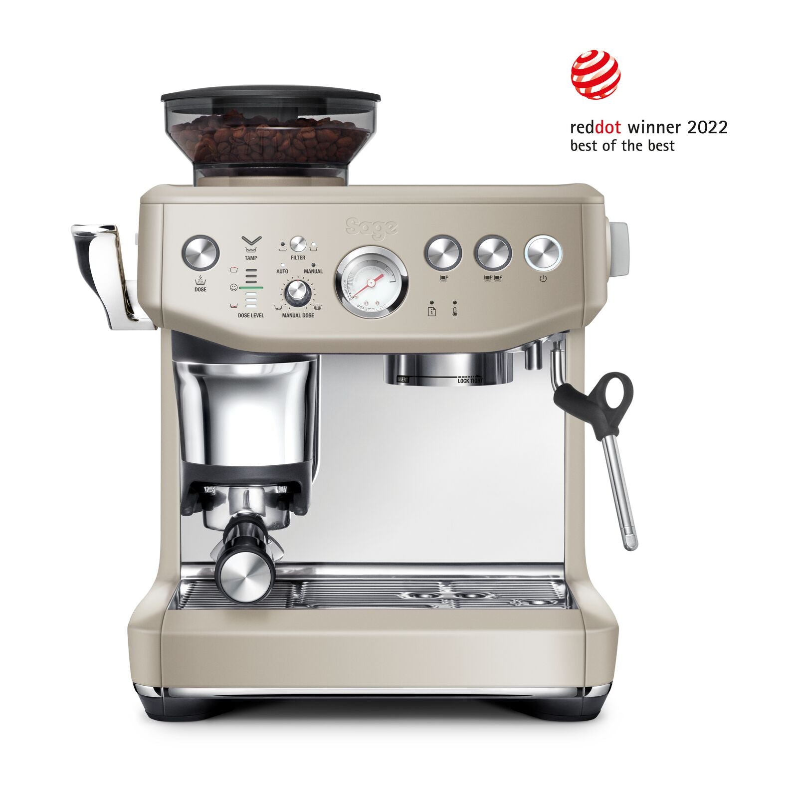 Sage SES876ALM Barista Express Impress Espresso machine Almond Nougat