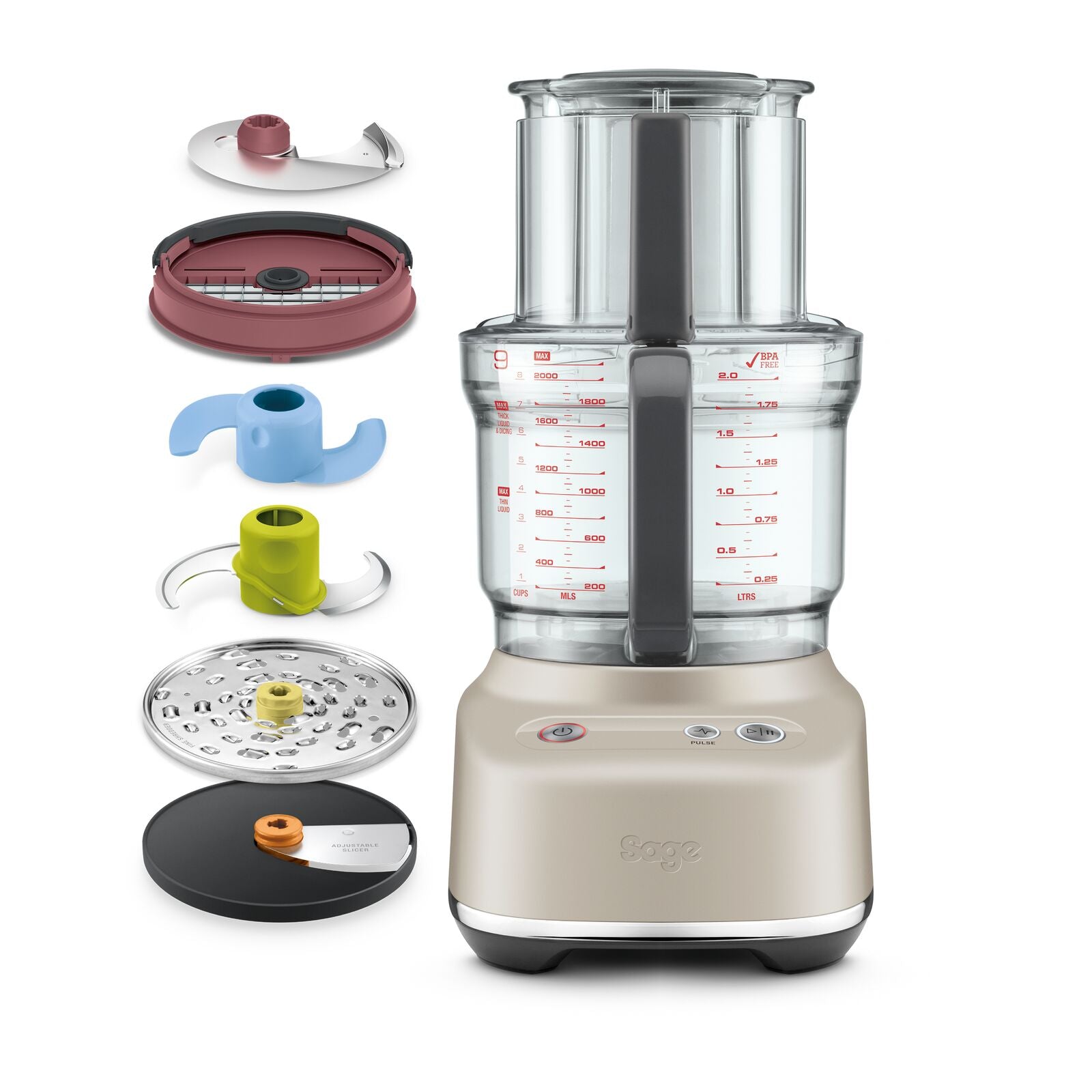 Sage SFP638ALM Paradice 9 -monitoimikone, Almond Nougat