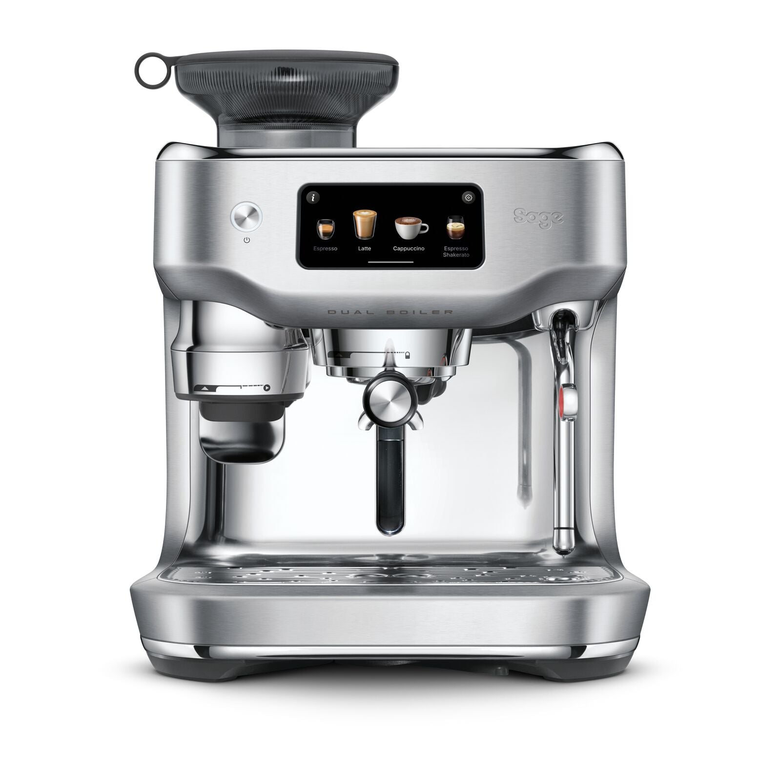 Sage SES995BSS Oracle Dobbelkjel Espresso­maskin Børstet Rustfritt Stål