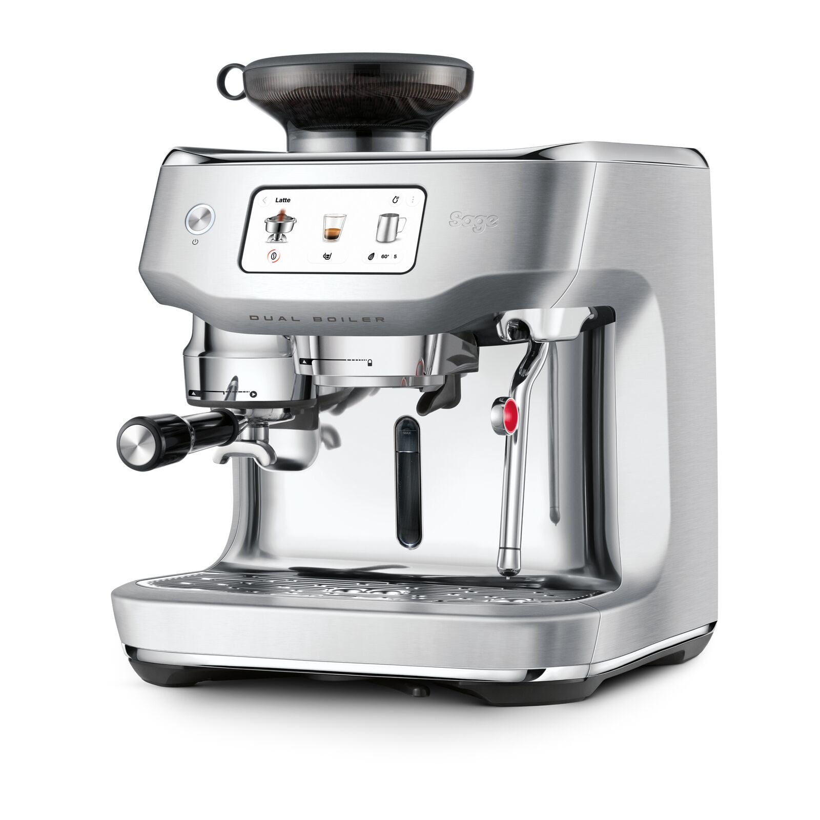 Sage SES995BSS Oracle Dobbelkjel Espresso­maskin Børstet Rustfritt Stål