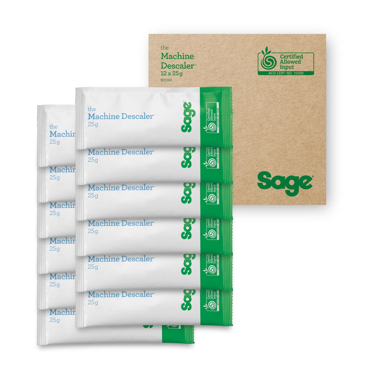 Sage SCC102 Machine Descaler x 12 White