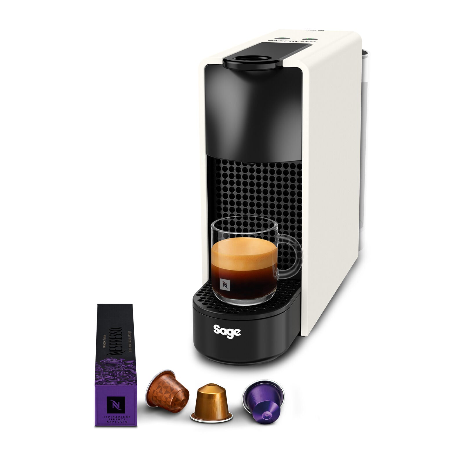Sage SEC220WHT Nespresso Essenza Mini kapselmaskin Hvit
