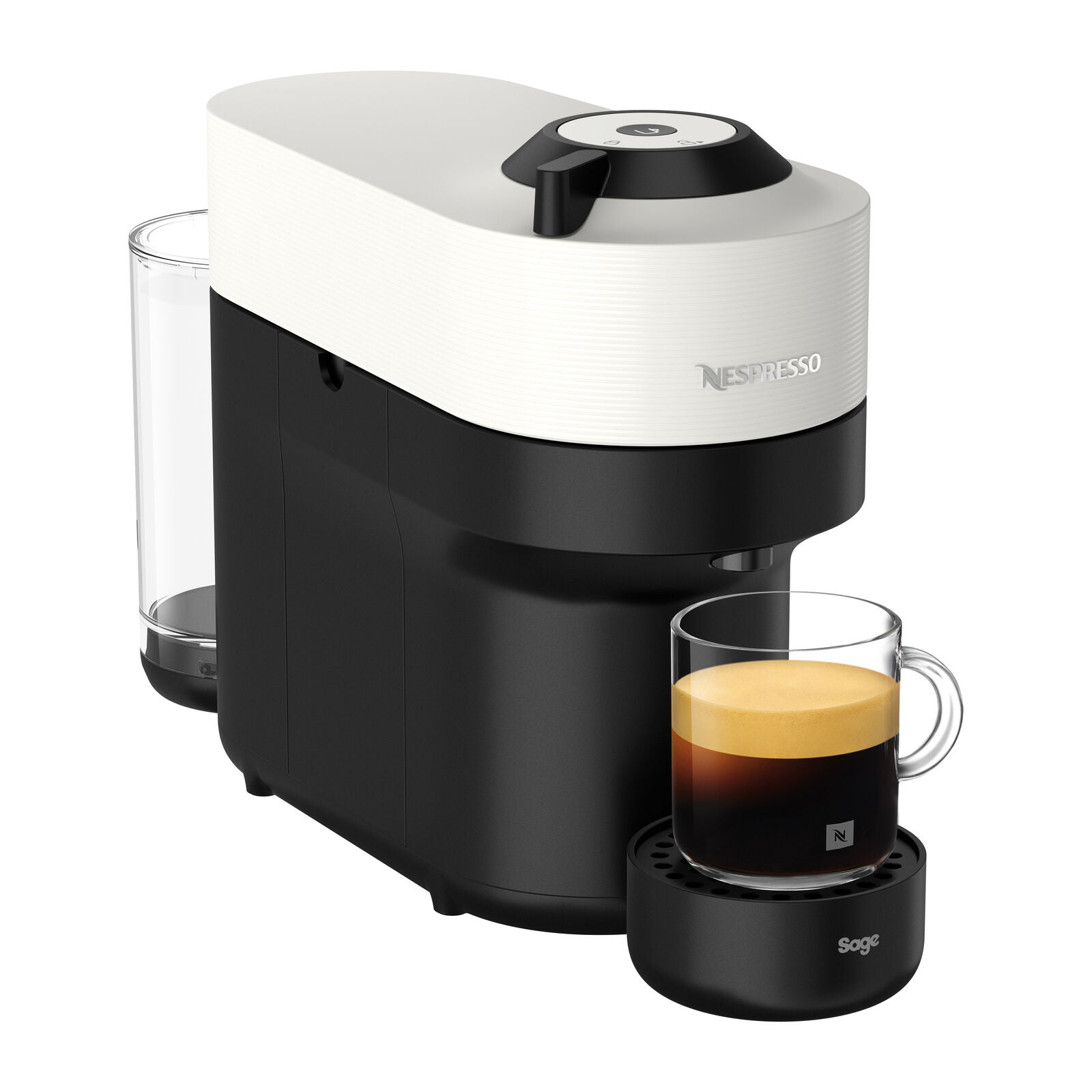 Sage SNV120WHT Nespresso Vertuo Pop kapselmaskin Coconut White