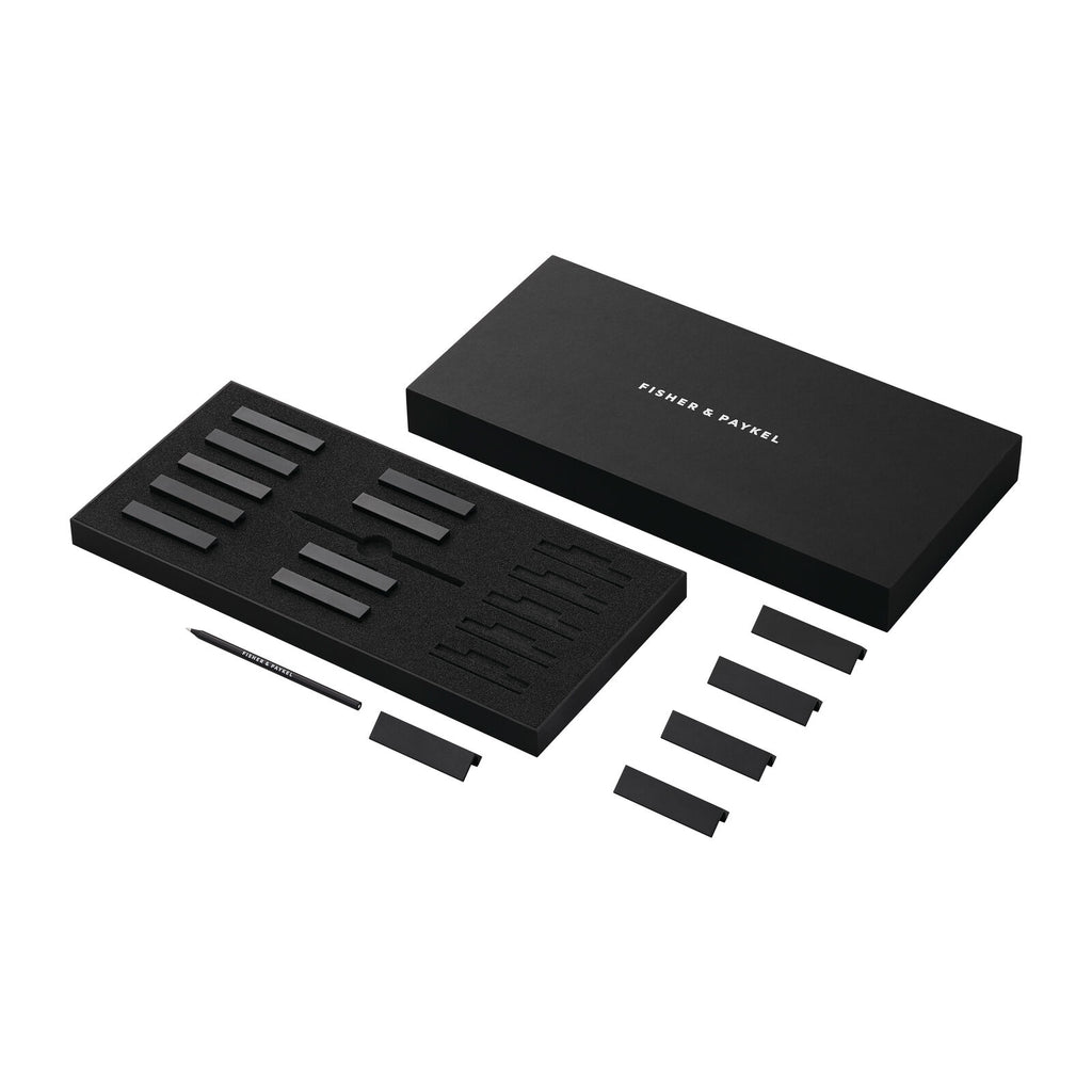 Fisher & Paykel Vinetikettsett Svart