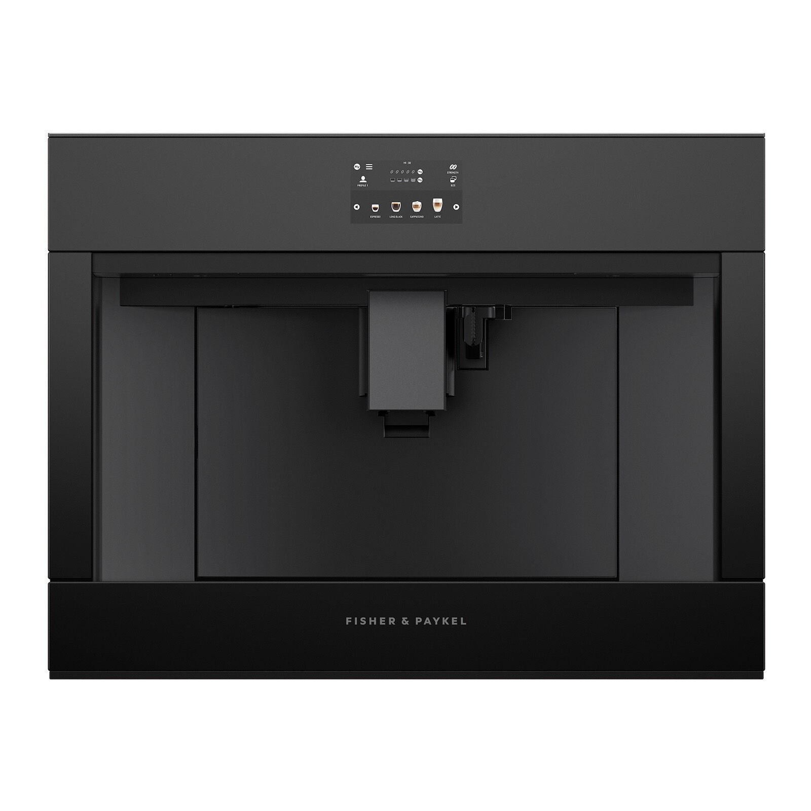 Fisher & Paykel EB60MSB1 indbygget kaffe- og temaskine sort