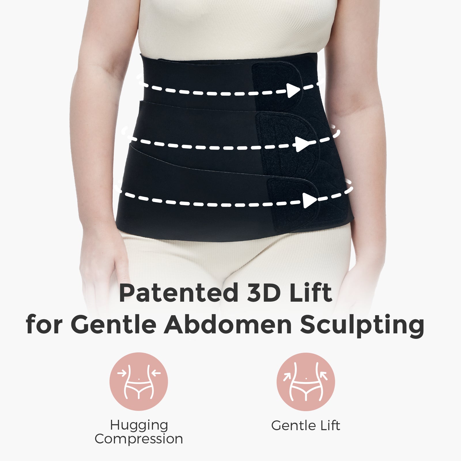 Momcozy Ergowrap XL Synnytyksen jälkeinen vatsavyö Musta