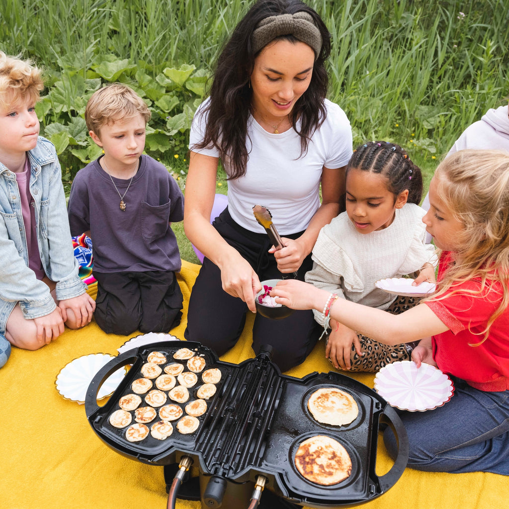 NomadiQ Pannekake Grillplate Svart