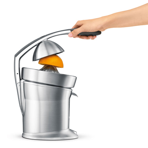 Juicepressarm med dubbla säkerhetsbrytare