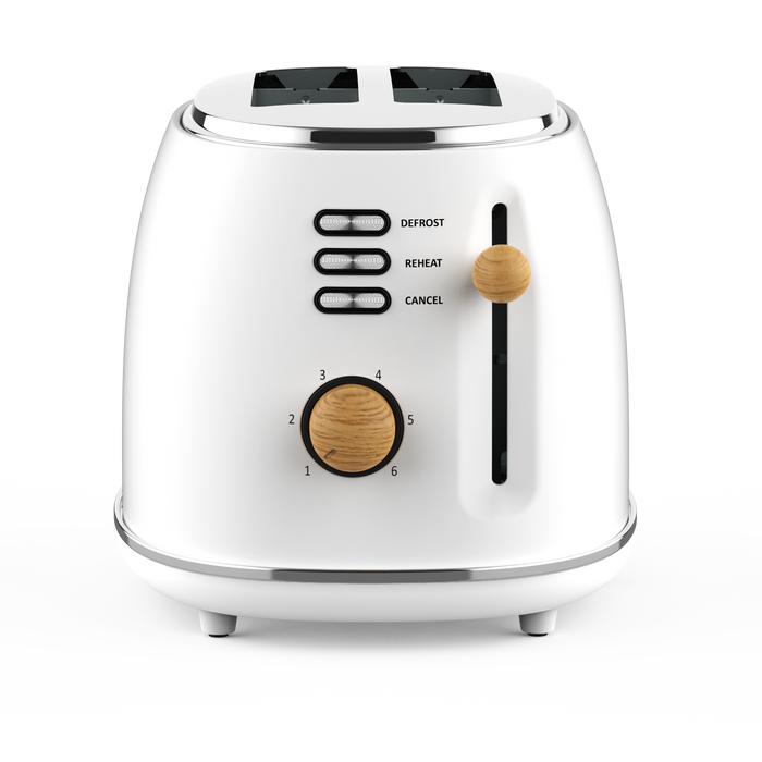 Witt Premium 2-slice Wood Toaster White