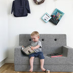 By KlipKlap KK Kids Sofa Multi Grey w. Grey