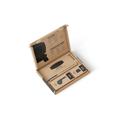 Witt Pizza toolbox, 12" peel, Cutter wheel, dough scrap Black