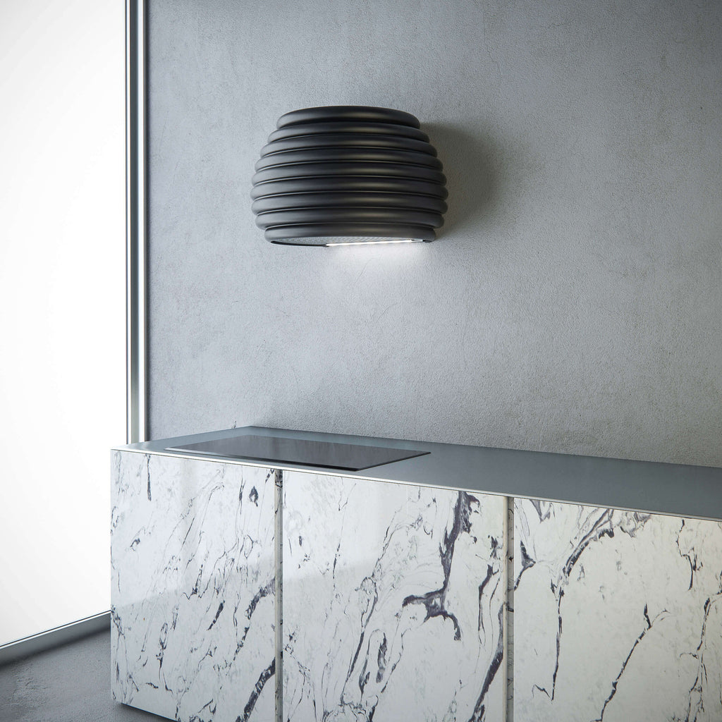 Witt Beehive Wall Matte Black-2 Wall hanging hood Matte Black