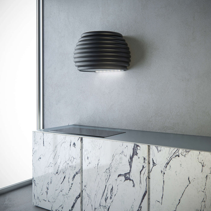 Witt Beehive Wall Matte Black-2 Wall hanging hood Matte Black