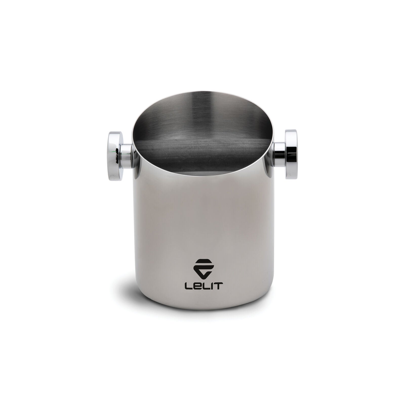 Lelit Knock Box for 10 Grounds - PLA360S Brushed Stainless Steel