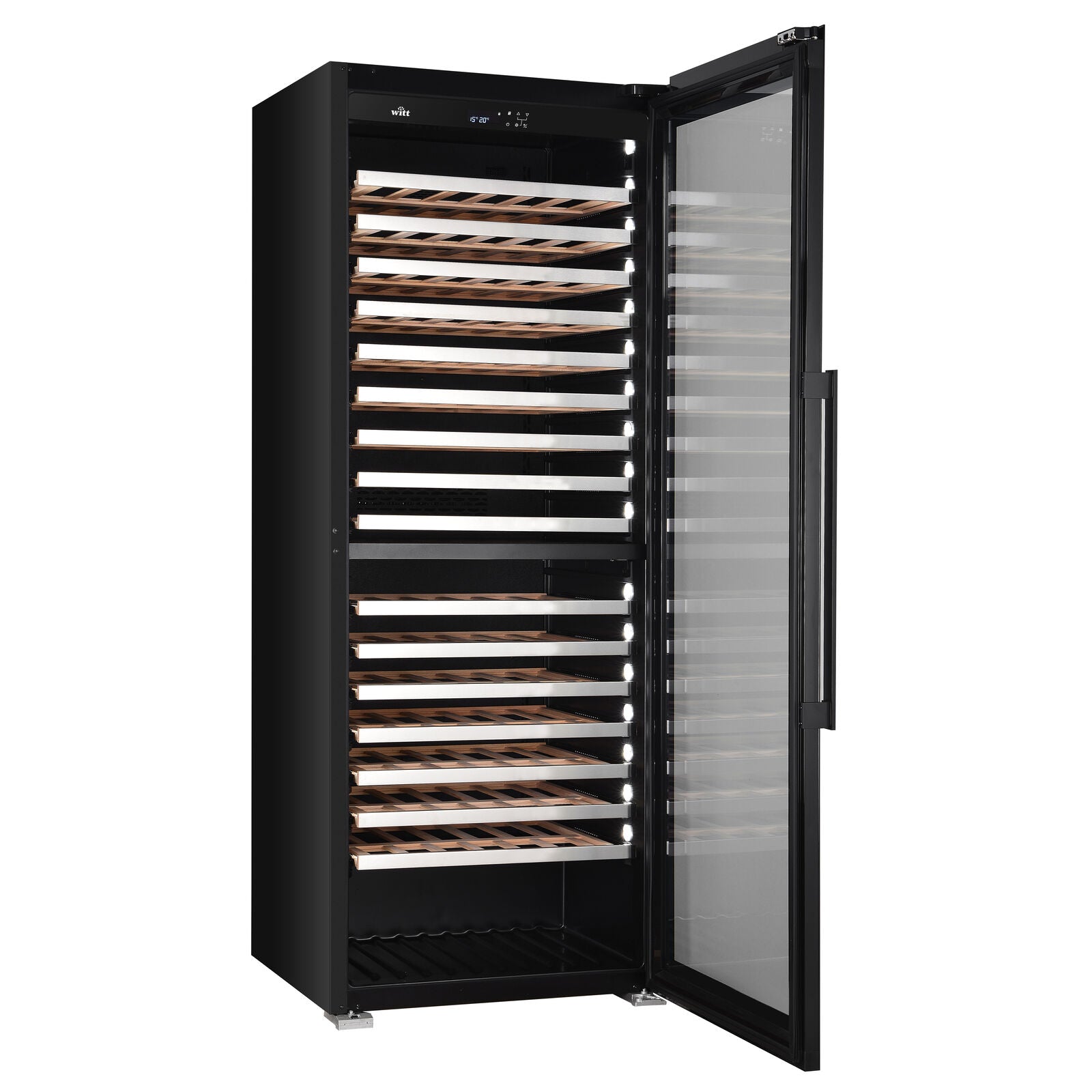 Witt WF75201H-2B240 Fritstående vinskab Sort