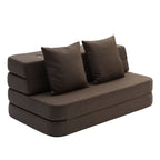 By KlipKlap KK 3 Fold Sofa 120 cm Brown w. Sand