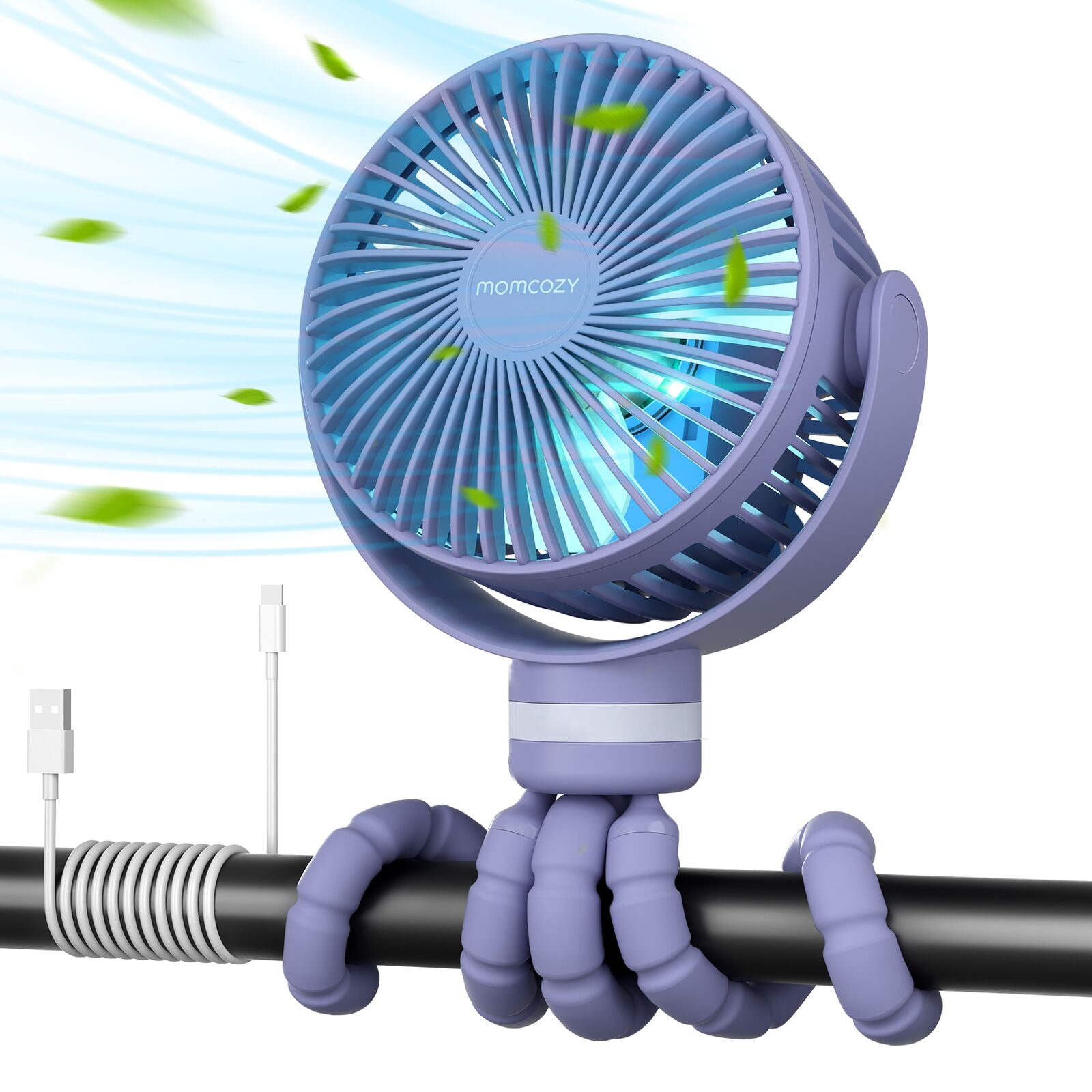 Momcozy Bärbar Fläkt Lila