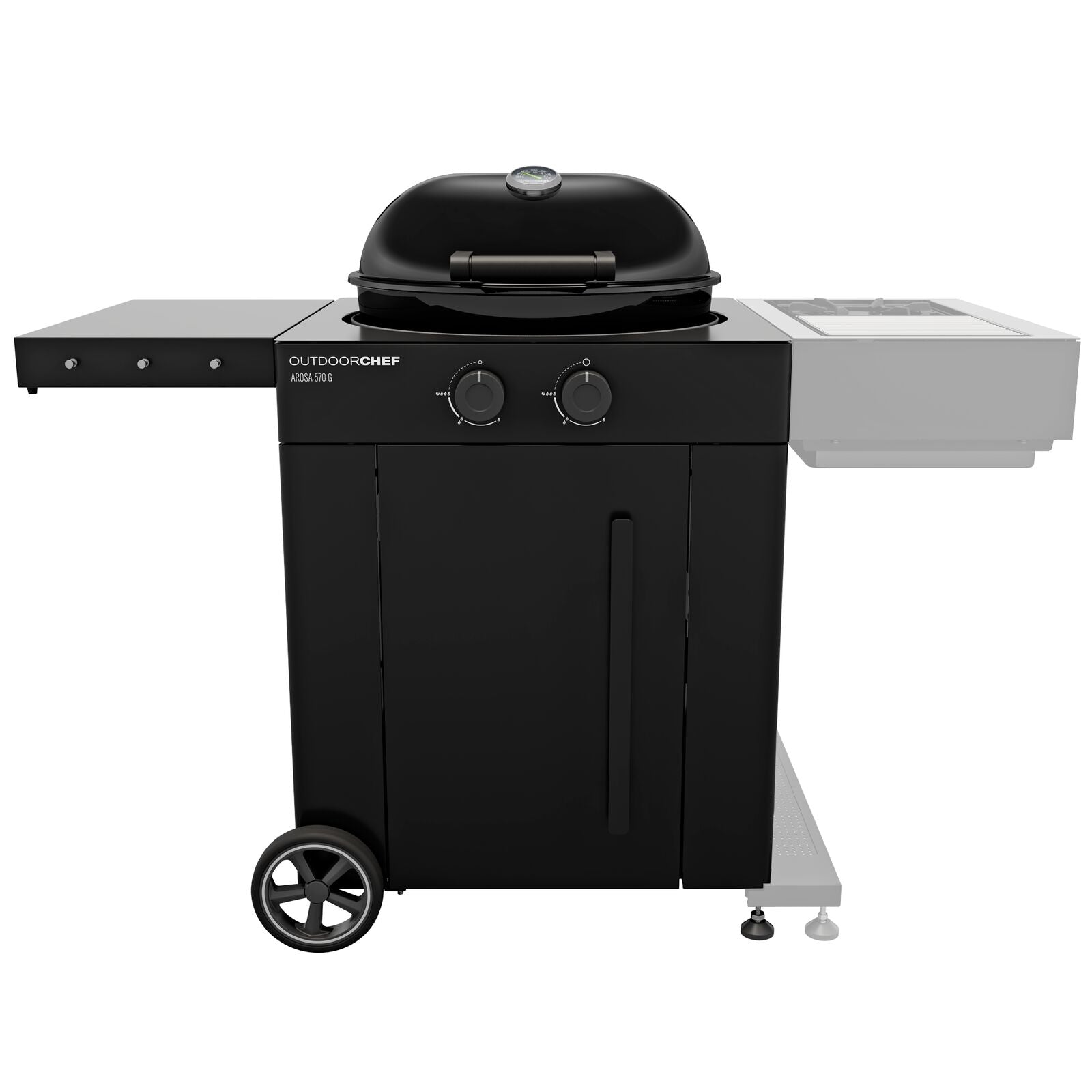 Outdoorchef Arosa 570 G Evo plus black 30MBAR UK Gas BBQ Black