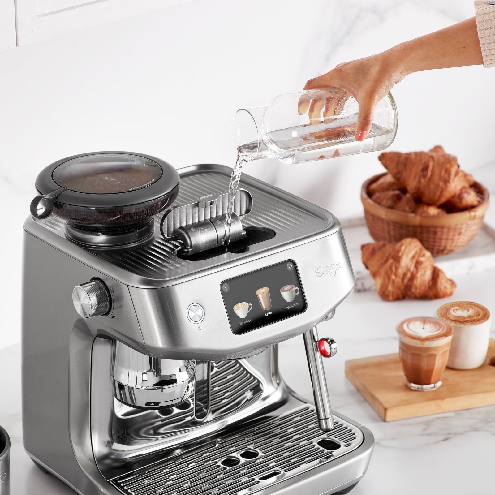 Sage SES 985 BSS Espressomaskine Børstet Rustfrit Stål