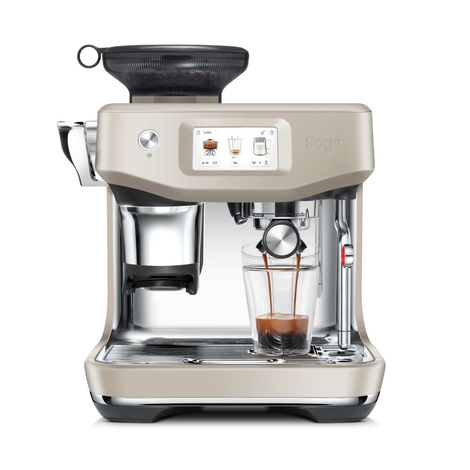 Sage SES 882 ALM Barista Touch Impress Cold espressomaskine Mandel Nougat