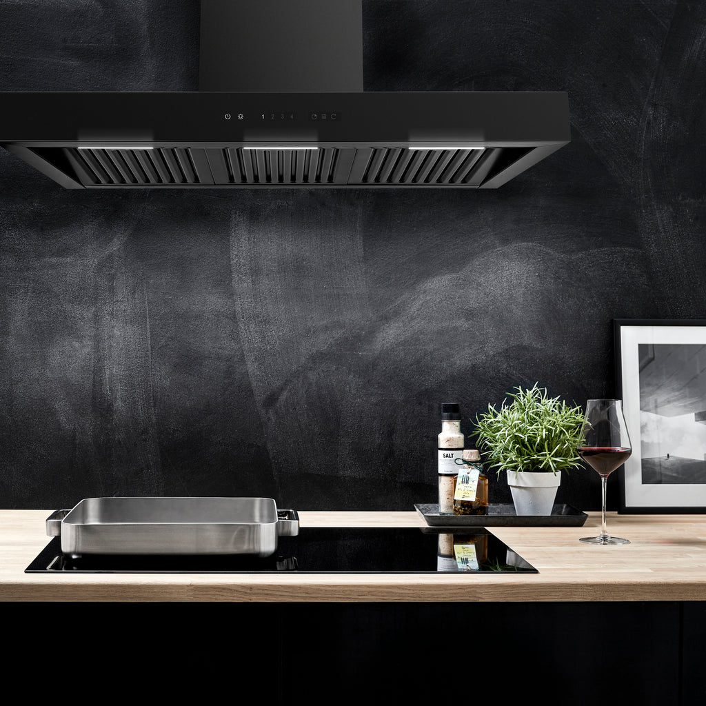 Witt Cross 90 BN Wall hanging hood Black