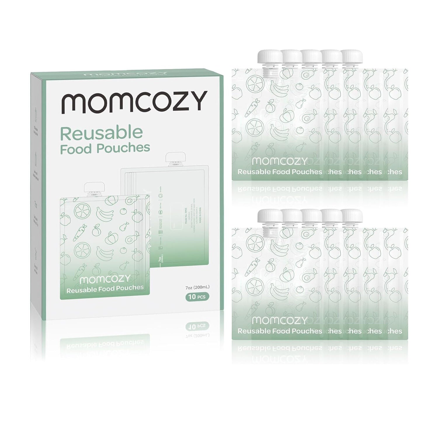Momcozy 200ML 10STK Poser Babymatmaskin
