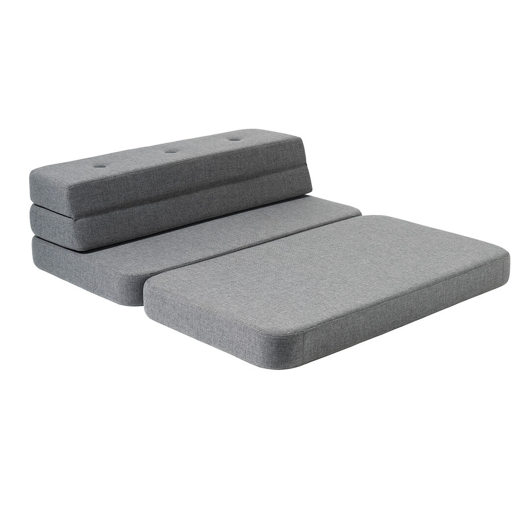 By KlipKlap KK 3 Fold Sofa 120 cm Blue Grey w. Grey