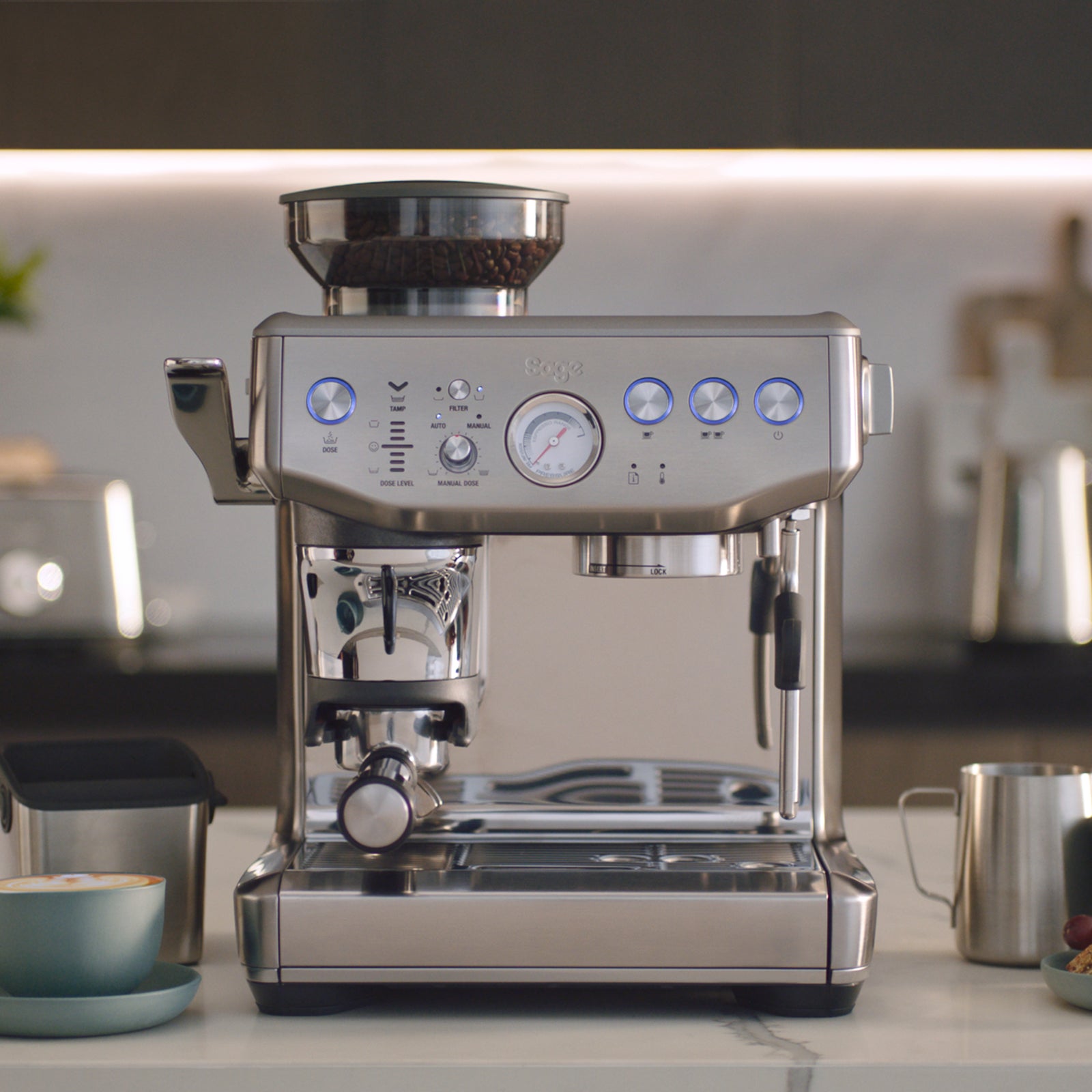 Sage SES 876 BSS Espressomaskine Børstet Rustfrit Stål